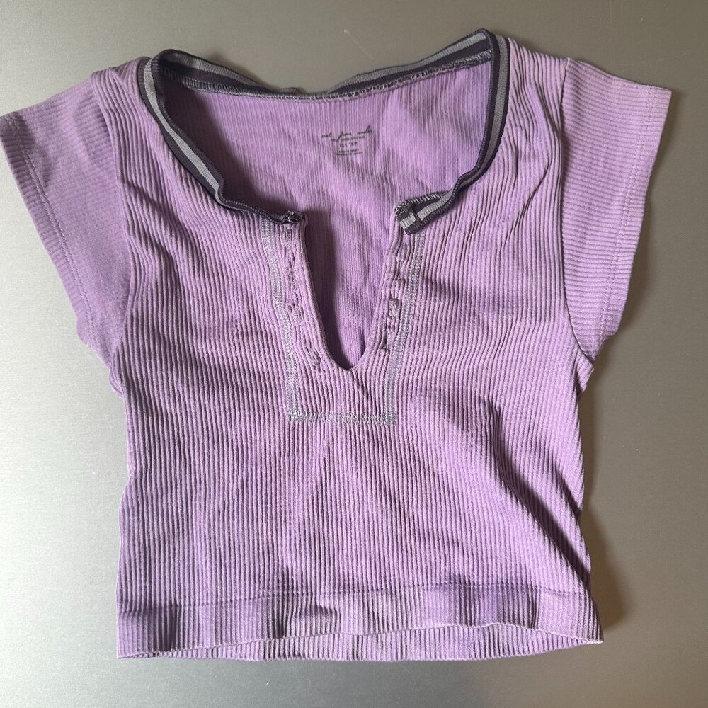 Out from under go for gold crop top in lilac